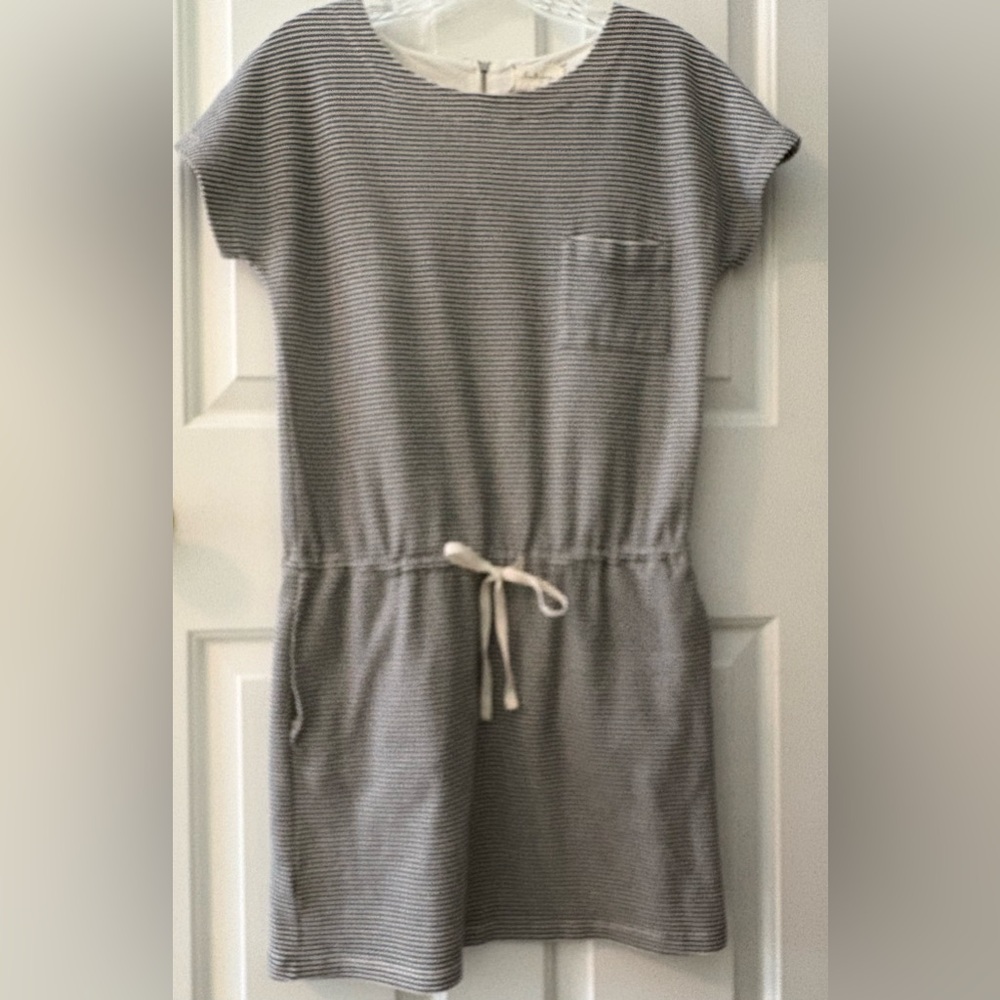 Lou & Grey Black and White Striped Dress